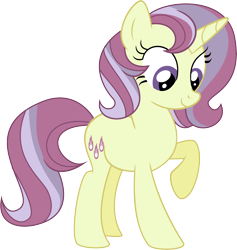 Size: 6998x7385 | Tagged: safe, artist:shootingstarsentry, derpibooru import, oc, oc:meteor drop, pony, unicorn, absurd resolution, female, mare, raised hoof, raised leg, simple background, smiling, solo, transparent background