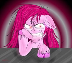 Size: 1169x1019 | Tagged: safe, derpibooru import, pinkie pie, earth pony, pony, angry, evil, pinkamena diane pie