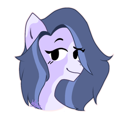 Size: 768x768 | Tagged: safe, artist:vixenpony, derpibooru import, oc, oc only, oc:silvermist, earth pony, pony, commission, eyes open, simple background, smiling, smirk, solo, transparent background