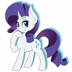 Size: 4000x4000 | Tagged: safe, artist:mrneo, derpibooru import, rarity, unicorn, simple background, solo, white background