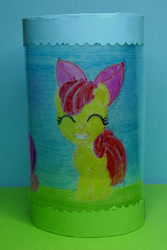 Size: 1024x1536 | Tagged: safe, artist:malte279, derpibooru import, apple bloom, craft, lantern