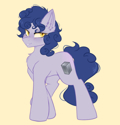 Size: 1158x1208 | Tagged: safe, artist:thieftea, derpibooru import, oc, earth pony, pony, looking at you, male, simple background, solo