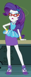 Size: 327x804 | Tagged: safe, derpibooru import, screencap, rarity, better together, equestria girls, happily ever after party, cropped, glasses, rarity peplum dress, solo