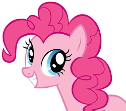 Size: 4160x3670 | Tagged: safe, artist:yourfaithfulstudent, derpibooru import, pinkie pie, earth pony, pony, friendship is magic, season 1, cute, diapinkes, female, mare, simple background, smiling, solo, transparent background