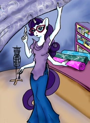 Size: 1936x2652 | Tagged: safe, artist:tielgar, derpibooru import, rarity, anthro, unicorn, female, four arms, multiple arms, solo