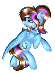 Size: 2016x2648 | Tagged: safe, artist:aquasky987, derpibooru import, oc, oc only, pegasus, pony, butt, looking back, pegasus oc, plot, simple background, slim, solo, white background, wings