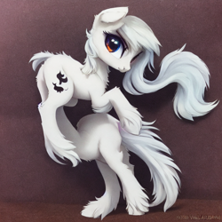 Size: 832x832 | Tagged: safe, generator:stable diffusion, machine learning generated, oc, oc only, earth pony, pony, bad anatomy, cute, female, fluffy, machine learning abomination, mare, pony diffusion, unshorn fetlocks, white pony