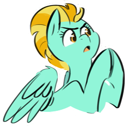 Size: 585x583 | Tagged: safe, artist:testostepone, derpibooru import, lightning dust, pegasus, pony, hooves together, simple background, solo, sticker, transparent background