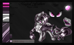 Size: 3132x1915 | Tagged: safe, artist:aquasky987, derpibooru import, oc, oc only, pegasus, pony, chest fluff, female, looking back, mare, pegasus oc, reference sheet, solo, wings