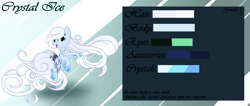 Size: 3000x1272 | Tagged: safe, artist:aquasky987, derpibooru import, oc, earth pony, pony, abstract background, earth pony oc, female, mare, reference sheet, smiling, solo