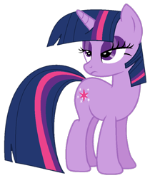 Size: 739x880 | Tagged: safe, artist:tavda, artist:twilyisbestpone, derpibooru import, twilight sparkle, unicorn twilight, pony, unicorn, base used, beautiful, eyeshadow, female, frown, lidded eyes, makeup, mare, pretty, simple background, solo, transparent background