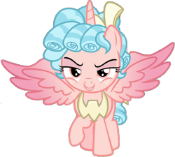 Size: 867x781 | Tagged: safe, artist:pascalmulokozi2, derpibooru import, edit, edited screencap, screencap, cozy glow, alicorn, pony, season 9, the ending of the end, spoiler:s09, alicornified, antagonist, background removed, cozycorn, female, filly, foal, race swap, simple background, solo, transparent background, villainess