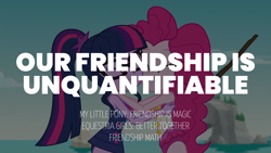 Size: 1920x1080 | Tagged: safe, derpibooru import, edit, edited screencap, editor:quoterific, screencap, pinkie pie, sci-twi, twilight sparkle, human, better together, equestria girls, friendship math, beach, clothes, duo, duo female, eyes closed, female, hug, stick, swimsuit