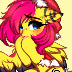 Size: 2516x2512 | Tagged: safe, artist:2pandita, derpibooru import, oc, pegasus, pony, colored wings, female, mare, solo, two toned wings, wings