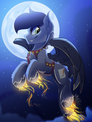 Size: 1900x2500 | Tagged: safe, artist:starcasteclipse, derpibooru import, oc, oc only, oc:razoruniboop, pegasus, commission, your character here