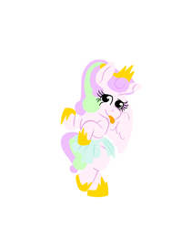Size: 3072x4096 | Tagged: safe, artist:soundwavedragon, derpibooru import, oc, oc only, oc:fizzy sprinkles, alicorn, 2023 community collab, :p, alicorn oc, alicornified, bipedal, clothes, crown, derpibooru community collaboration, eyelashes, hoof shoes, horn, jewelry, png, race swap, regalia, simple background, skirt, solo, tiara, tongue, tongue out, transparent background, wings