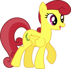 Size: 3500x3382 | Tagged: safe, artist:starryshineviolet, derpibooru import, golden glory, pegasus, pony, g4, hurricane fluttershy, background pony, female, high res, mare, open mouth, simple background, solo, transparent background, vector