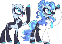 Size: 2586x1818 | Tagged: safe, artist:kurosawakuro, derpibooru import, oc, oc only, earth pony, pony, bald, base used, clothes, female, glasses, magical lesbian spawn, mare, offspring, parent:coco pommel, parent:nightmare rarity, shirt, simple background, solo, transparent background