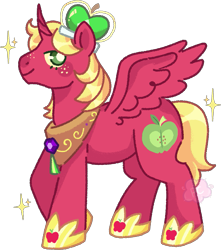 Size: 937x1061 | Tagged: safe, artist:troublelooksforme, derpibooru import, big macintosh, alicorn, earth pony, pony, alicornified, male, princess big mac, race swap, simple background, solo, stallion, transparent background