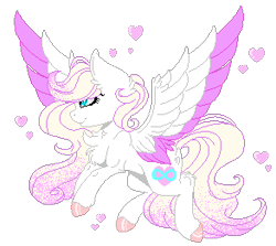 Size: 293x261 | Tagged: safe, artist:aquasky987, derpibooru import, oc, oc only, pegasus, pony, chest fluff, colored wings, female, mare, pegasus oc, simple background, smiling, solo, spread wings, transparent background, two toned wings, wings