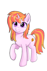 Size: 3000x4500 | Tagged: safe, artist:baira, derpibooru import, oc, oc only, pony, unicorn, female, high res, mare, raised hoof, raised leg, simple background, smiling, solo, transparent background