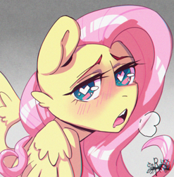 Size: 2480x2507 | Tagged: safe, artist:charlot, derpibooru import, fluttershy, pegasus, pony, ahegao, anime, canon, heart, heart eyes, open mouth, solo, stylized, tongue, tongue out, wingding eyes