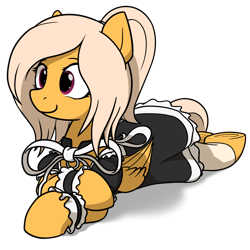 Size: 1500x1500 | Tagged: safe, artist:alexi148, derpibooru import, oc, oc only, pegasus, pony, clothes, female, maid, mare, simple background, solo, transparent background