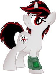 Size: 1024x1347 | Tagged: artist needed, safe, derpibooru import, oc, oc:blackjack, pony, unicorn, fallout equestria, fallout equestria: project horizons, cute, pipbuck, simple background, smiling, solo, transparent background