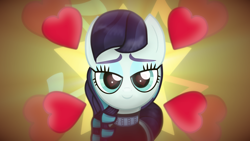 Size: 2560x1440 | Tagged: safe, artist:angryprogrockbrony, derpibooru exclusive, derpibooru import, coloratura, earth pony, cutie mark, female, heart, heart eyes, love face, mare, solo, wallpaper, wingding eyes