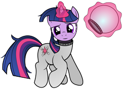 Size: 3012x2180 | Tagged: safe, artist:datbrass, derpibooru import, twilight sparkle, unicorn twilight, pony, unicorn, g4, astronaut, female, looking at you, magic, mare, messy mane, messy tail, simple background, space helmet, spacesuit, tail, telekinesis, transparent background