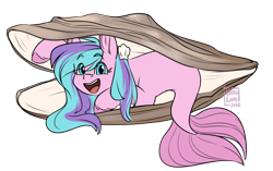 Size: 1250x783 | Tagged: safe, artist:cosmalumi, derpibooru import, oc, oc only, pony, seapony (g4), clam, palindrome get, simple background, solo, transparent background