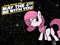 Size: 640x480 | Tagged: safe, artist:noi kincade, derpibooru import, oc, oc only, oc:annisa trihapsari, earth pony, pony, series:the legend of tenderheart, annibutt, butt, clothes, crossover, earth pony oc, female, mare, may the fourth be with you, panties, plot, sith, socks, solo, star wars, underwear