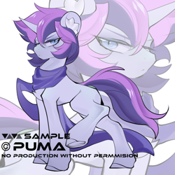 Size: 3500x3500 | Tagged: artist needed, safe, artist:amo, derpibooru import, oc, oc only, oc:crystal eve, pony, unicorn, clothes, scarf, solo, underhoof, zoom layer