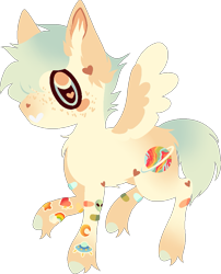 Size: 763x945 | Tagged: safe, artist:mourningfog, derpibooru import, oc, oc only, oc:berry crunch, pegasus, pony, bandaid, chest fluff, ear fluff, ears, simple background, solo, transparent background