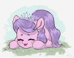 Size: 3937x3079 | Tagged: safe, artist:auroracursed, derpibooru import, diamond tiara, earth pony, pony, g4, cute, diamondbetes, female, mare, open mouth, smiling