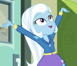 Size: 518x450 | Tagged: safe, derpibooru import, screencap, trixie, better together, equestria girls, cropped