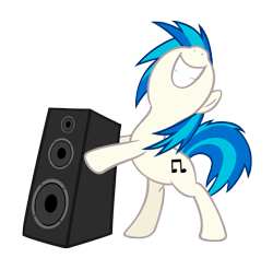 Size: 3000x2834 | Tagged: dead source, safe, artist:lvgcombine, derpibooru import, dj pon-3, vinyl scratch, pony, 2012, amplifier, bipedal, female, simple background, solo, transparent background