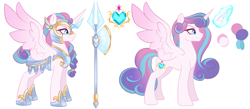 Size: 3117x1355 | Tagged: safe, artist:damayantiarts, derpibooru import, princess flurry heart, alicorn, pony, armor, axe, cute, female, feminism, flurrybetes, halberd, if only, mare, older, older flurry heart, simple background, solo, weapon, white background