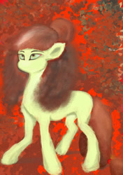 Size: 1080x1535 | Tagged: safe, artist:tupuan, derpibooru import, oc, earth pony, abstract, female, mare, red