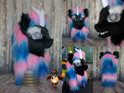 Size: 1328x1000 | Tagged: safe, artist:essorille, derpibooru import, kirin, nirik, craft, fursuit, fursuit head, no pony