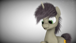 Size: 2560x1440 | Tagged: safe, artist:thelunagames, derpibooru import, oc, oc only, oc:morozov, oc:morozovbrony, unicorn, 3d, blender, cinema 4d, horn, unicorn oc