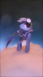 Size: 2592x4608 | Tagged: safe, artist:demonreapergirl, artist:puffinstudios, derpibooru import, oc, oc only, oc:lightning blitz, pegasus, pony, craft, goggles, goggles on head, irl, male, papercraft, photo, smiling, solo, stallion