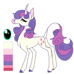 Size: 2000x2000 | Tagged: safe, artist:puppythekat (sofurry), derpibooru import, rarity, classical unicorn, pony, unicorn, alternate universe, cloven hooves, colored hooves, dock, female, lanky, leonine tail, looking back, mare, redesign, reference sheet, simple background, solo, tail, transparent background, unshorn fetlocks