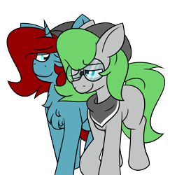 Size: 1183x1215 | Tagged: safe, artist:starry5643, derpibooru import, oc, oc:starry gaze, oc:trivial pursuit, earth pony, unicorn, chest fluff, cute, duo, duo male, freckles, gay, glasses, looking at each other, looking at someone, male, shipping, simple background, transparent background