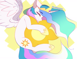 Size: 2195x1683 | Tagged: safe, artist:shavurrr, derpibooru import, princess celestia, alicorn, pony, cute, cutelestia, female, sun, tangible heavenly object