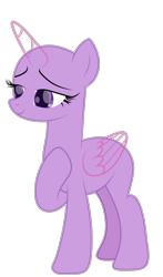 Size: 1854x3150 | Tagged: safe, artist:existencecosmos188, derpibooru import, oc, oc only, alicorn, alicorn oc, bald, base, eyelashes, female, hoof on chest, horn, mare, simple background, solo, transparent background, wings