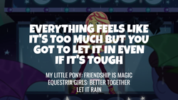 Size: 1920x1080 | Tagged: safe, derpibooru import, edit, edited screencap, editor:quoterific, screencap, sunset shimmer, better together, equestria girls, let it rain