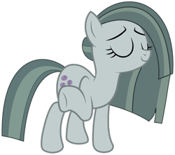 Size: 1602x1413 | Tagged: safe, artist:twilyisbestpone, derpibooru import, marble pie, earth pony, pony, base used, eyes closed, female, mare, shrug, simple background, solo, transparent background