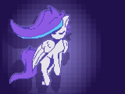 Size: 640x480 | Tagged: safe, artist:__briakitten, derpibooru import, oc, oc only, oc:fractal, pegasus, pony, eyes closed, pixel art, solo