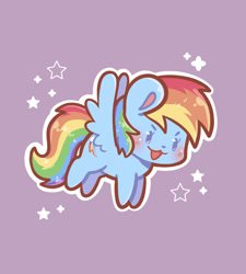 Size: 1080x1200 | Tagged: safe, artist:typhwosion, derpibooru import, rainbow dash, pegasus, pony, :3, blushing, chibi, open mouth, open smile, smiling, solo